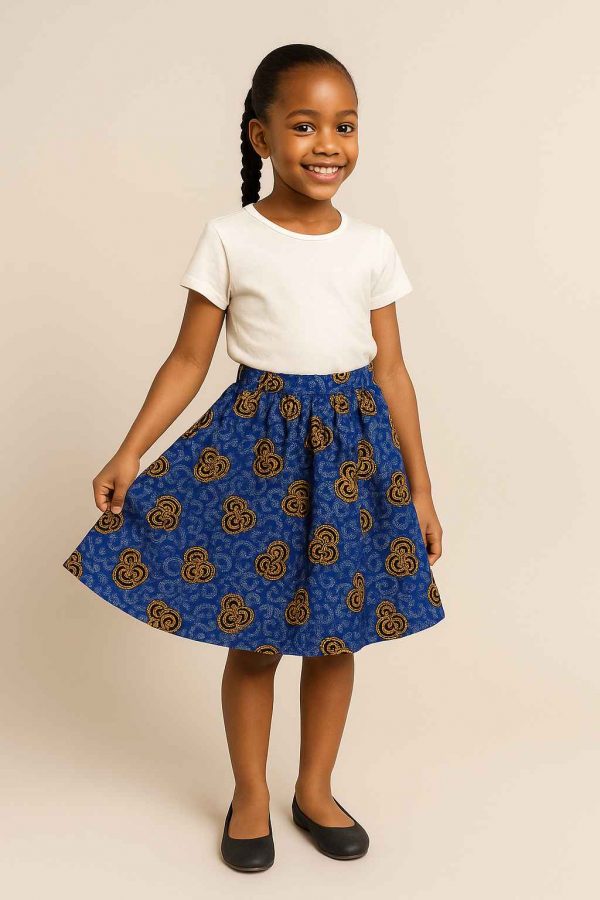 girls kitenge skirt model view 2025