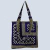 Front view of Lydia woven handbag from Uganda with soft structure