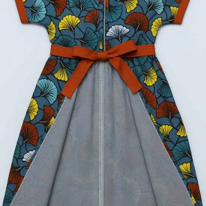Interior view of handmade Kitenge girls’ dress