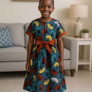 handmade kitenge girls dress lifestyle 2