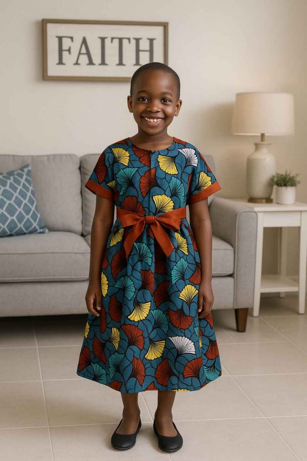 handmade kitenge girls dress lifestyle 2