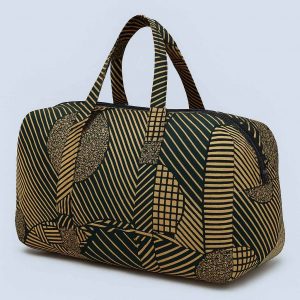 handmade kitenge travel duffel bag side 2025