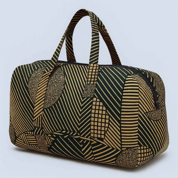 handmade kitenge travel duffel bag side 2025