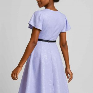 lavender bloom midi dress style