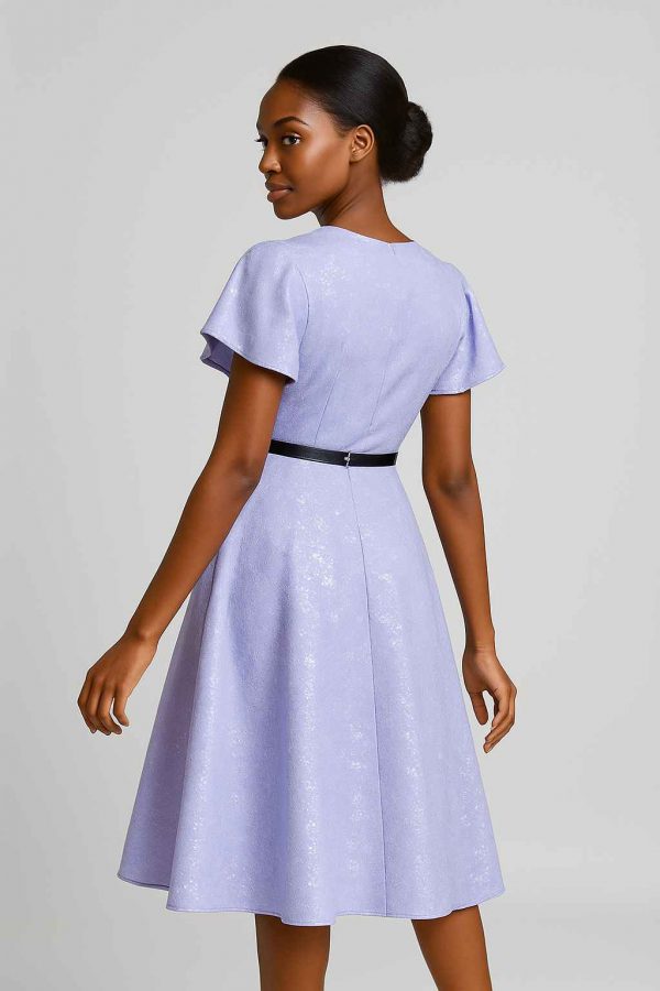 lavender bloom midi dress style